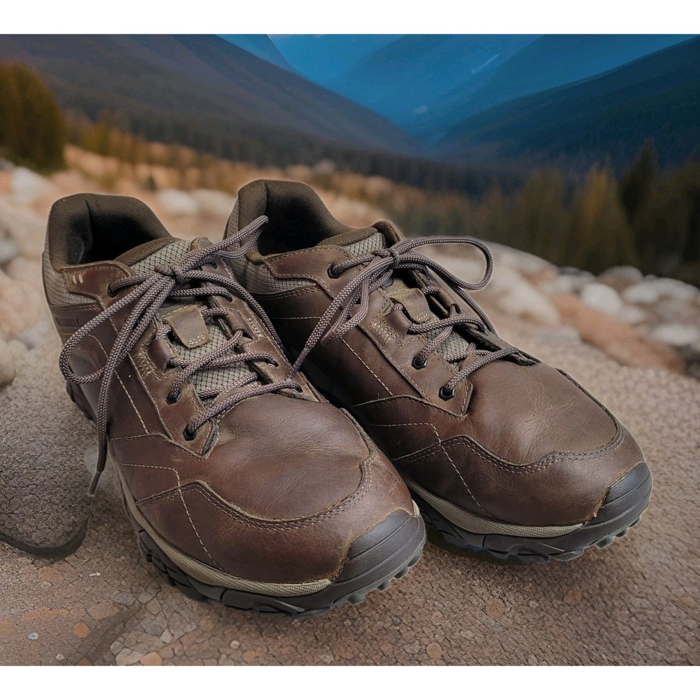 Merrell Shoes Men 14 Brown MOAB Adventure Lace Hiking Gorpcore J91831 **c-video